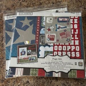 Colorbok All-American Red & Blue Page Kit